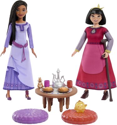 Disney Wish Best Friends Tea Time Playset Asha and Dahlia Dolls Accessories
