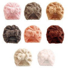 Fashionable  Warm Baby Hat Knot Turban Cap Comfortable Wearing Hat for Infants