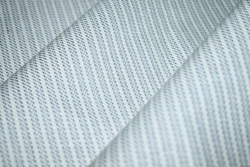 BTY Petite BLUE STRIPES on WHITE Fabric 62"w Heavier Medium Weight Cotton/Poly - Picture 6 of 11