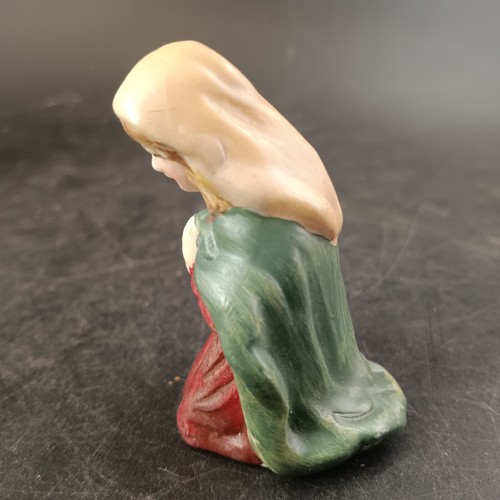 Replacement Nativity Piece : Mary, Hand Painted Ceramic - Picture 3 of 7