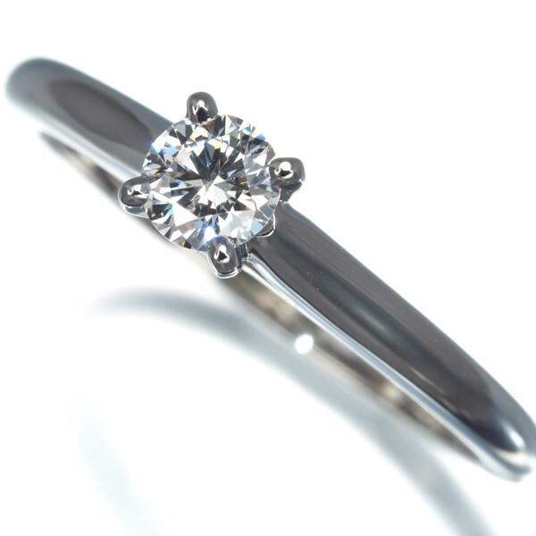 Cartier 1895 リング1 DIAMOND Auth Cartier Ring 1895 Diamond 0.21ct E VS1 EX Solitaire
