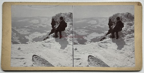 Reisegebirge Polen c1895 Stereo Foto Müller Hohenelbe Tschechien Vintage §n3