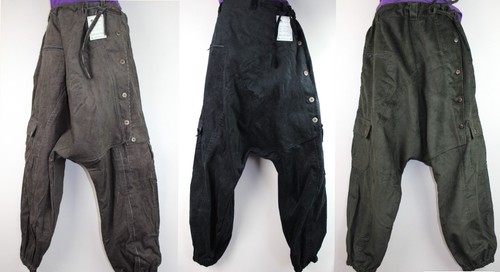 Pantalones Puño Pana Jeans Retro Sueltos Hippy Harén Boho Pantalón Aladdin Informal P1 - Imagen 2 de 13