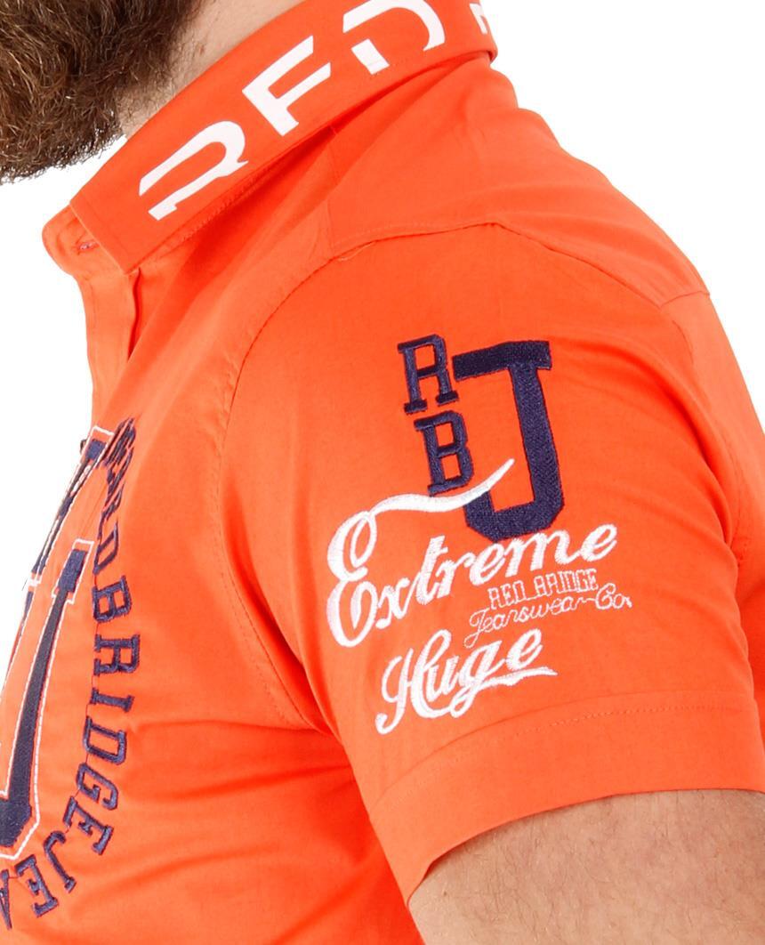 Redbridge Herren Hemd Freizeithemd Regular Fit Kurzarm RBJ Design ...