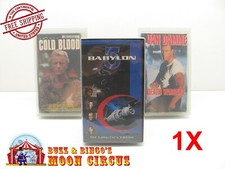 1x VHS MOVIE CUT CASE SIZE F - CLEAR PLASTIC PROTECTIVE BOX PROTECTORS SLEEVE
