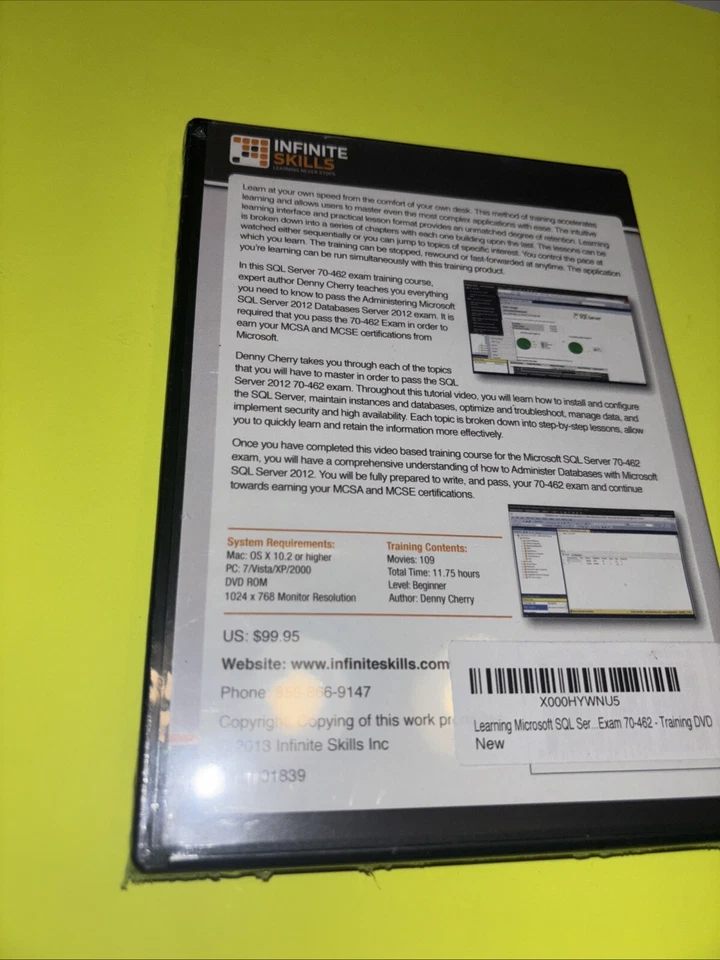 INFINITE SKILLS:SQL SERVER 2012 VIDEO DVD de entrenamiento Foto 4 de 4