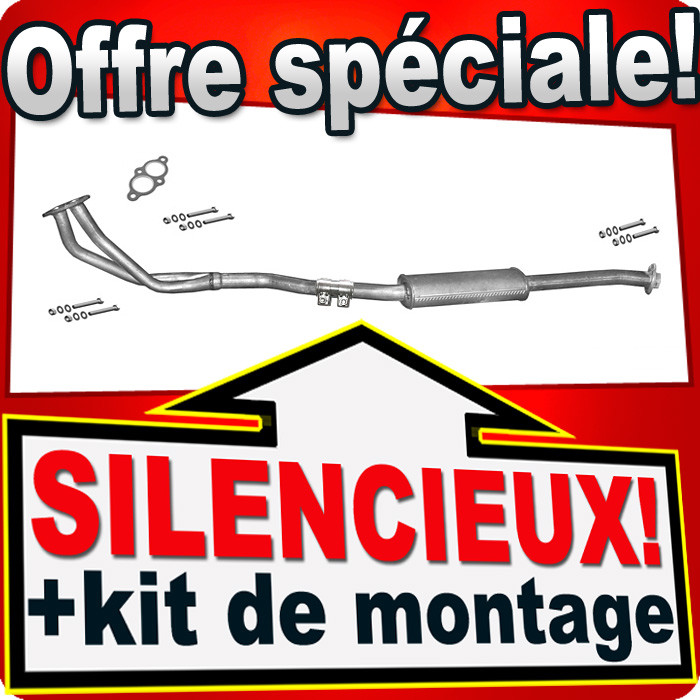 Silencieux intermédiaire pour BMW E36 316 318 en acier haute résistance 1990-1995