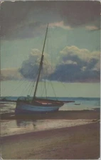 Photochromie Serie 331 Nr 4917 Sailboat Sea Ocean Chrome Vintage Post Card