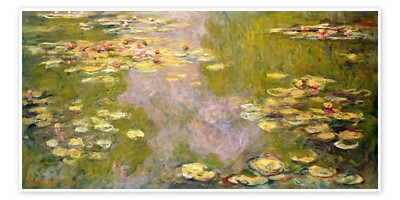 Der Seerosenteich, 1899 Cloude Monet Poster Druck Wanddeko Bild A4
