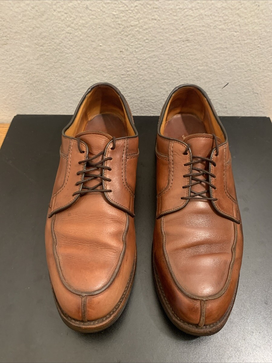 Allen Edmonds Shoe Men\'s 10 EEE Stockbridge Brown Leather Derby Allen Edmonds Stockbridge Brown Leather Split Toe Oxford  main image 2