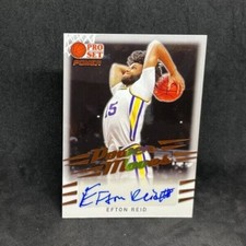 2021-22 Leaf Pro Set Power Moves Efton Reid Bronze Autograph RC Auto XRC Rookie