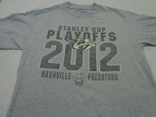 Nashville Predators NHL Old Time Hockey 2012 Playoffs T Shirt  Youth   XL