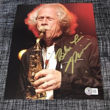 LOU MARINI SIGNED AUTOGRAPH 8X10 PHOTO SAX JAZZ BLUES BROTHER BECKETT BAS COA