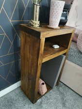 rustic handmade bedside table scaffold board 