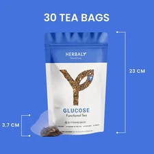 HERBALY Glucose Functional Tea  Organic Blood Sugar Wellness
