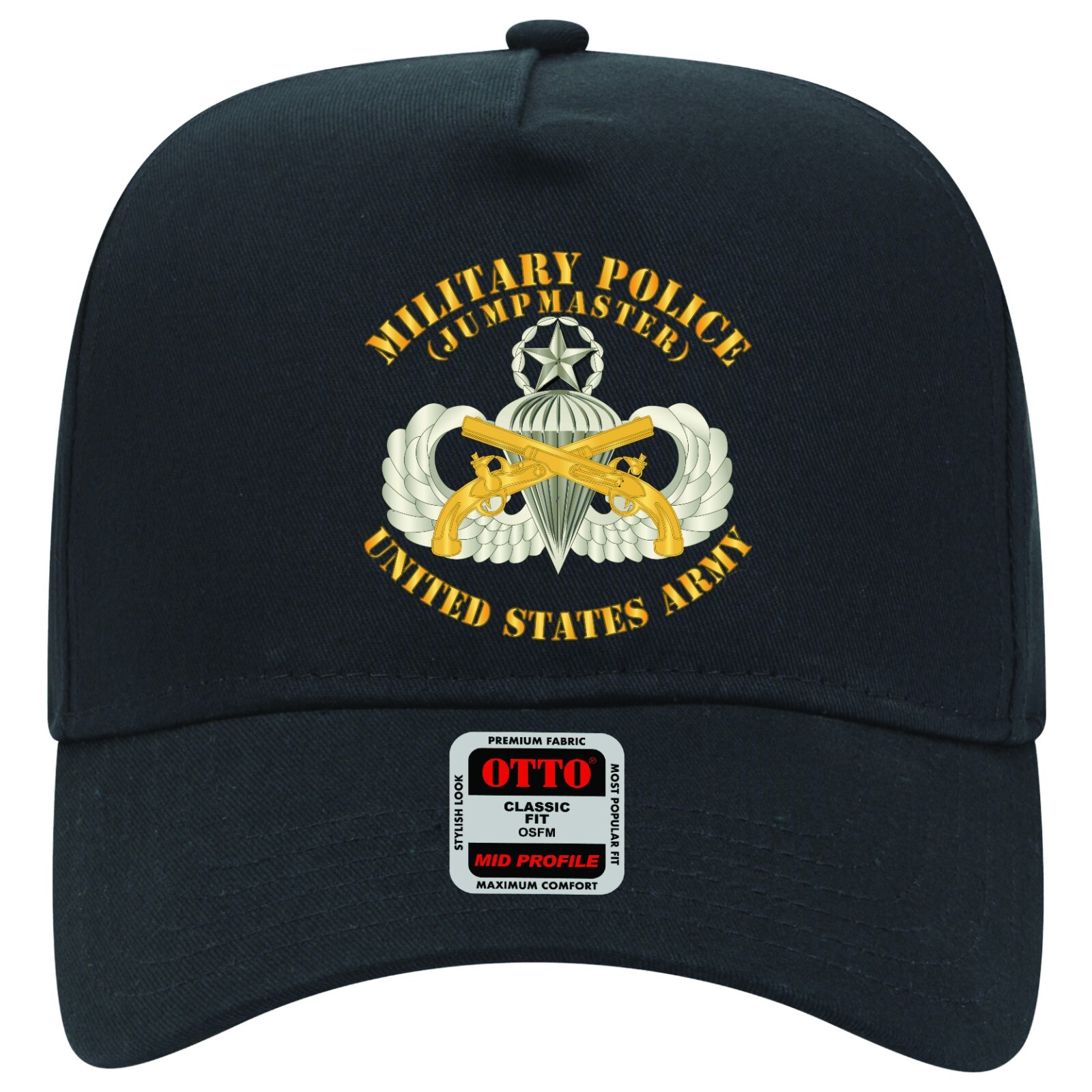 Military Police Baseball Cap with Jumpmaster Airborne Badge-image