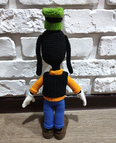 Crochet Goofy doll Amigurumi Goofy doll Goofy keyring handmade goofy doll 12 inc - Picture 6 of 14