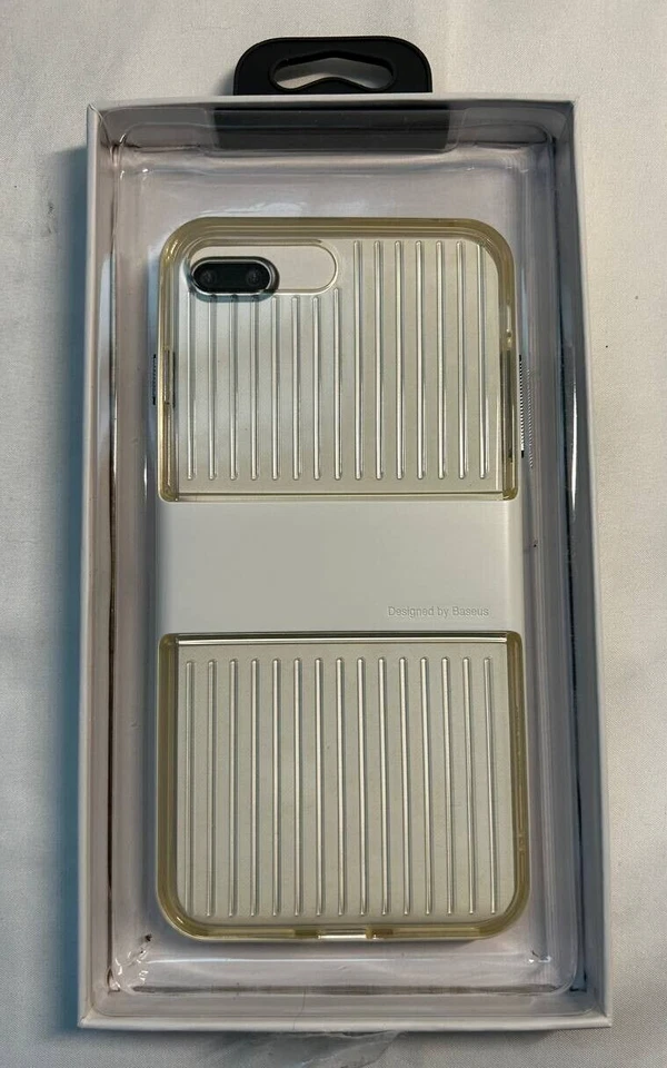 Funda de Moda Baseus para iPhone 6 6S 7 8 Plus Blanca Transparente Impacto Cubierta Antigolpes Foto 4 de 4