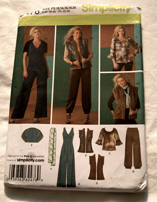 2476 Simplicity Schnittmuster Size EUR 30-38
