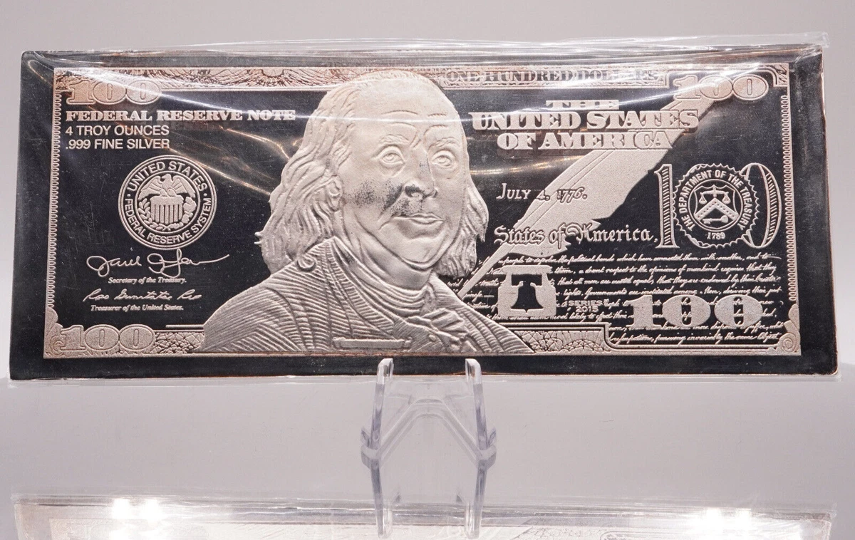 Franklin 4盎司银条| eBay