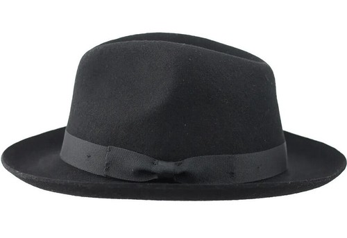 Hombres 100% Fieltro Lana Gladwin Bond Alambre Sudadera Fedora Hecho a Mano Sombrero Vintage - Imagen 5 de 15