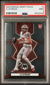 2023 Mosaic Draft Picks #3 CJ Stroud Rookie RC Ohio State PSA 9 OSU Texans