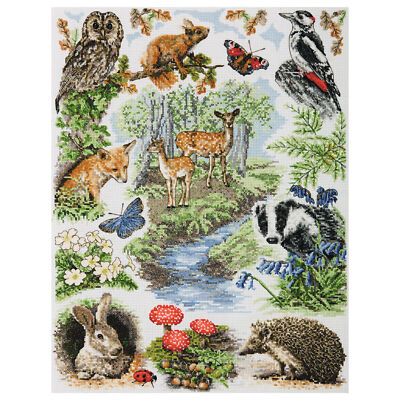 Anker gez�hltes Kreuzstich -Kit: Sampler: Woodland