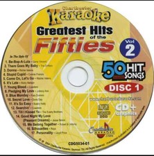 FIFTIES KARAOKE CDG DISC CHARTBUSTER CD G MUSIC CD 5034-01 OLDIES ROCK POP