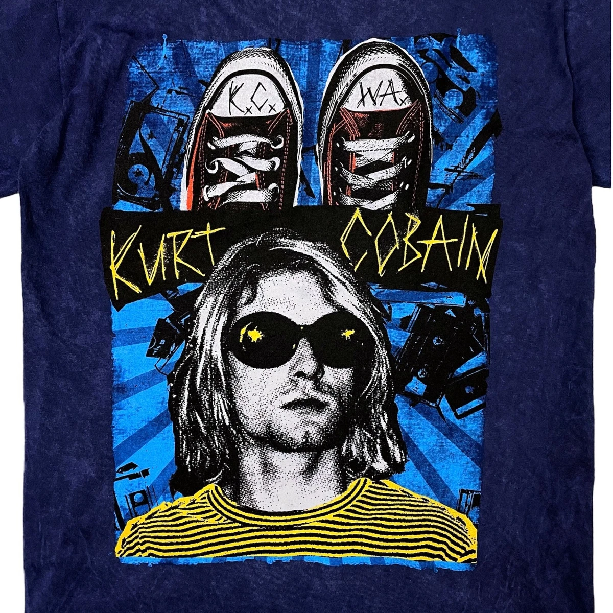 T shirt converse homme bleu sale