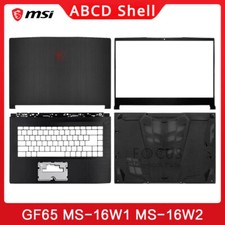 Genuine MSI GF65 MS-16W1 16W2 LCD Back Cover/Front Bezel/Hinges ABCD Shell