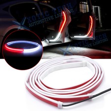 2x Car Door Led Warning Welcome Strip Light Signal Flashing Lamp Anti-collision 2x Car Door Led Warning Welcome Strip Light Signal Flashing Lamp Anti-collision