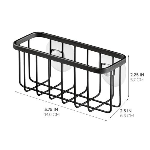 Rust-Resistant Stainless Steel Sponge Holder for Kitchen Sink w Suction CuPS - Picture 5 of 5