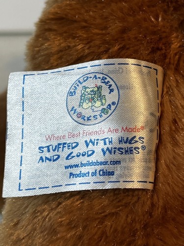 Build a Bear Brown Puppy Dog White Spot By Eye Stuffed Animal Plush 15" No Sound - Picture 5 of 7