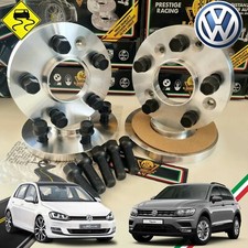 4 DISTANZIALI 12+16 5x112+BULLONI NERI PER VOLKSWAGEN GOLF 5 6 7 8 GTI CLUBSPORT