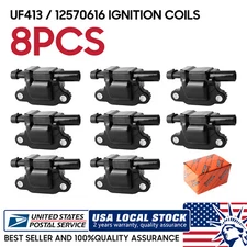 8 Pcs Square lgnition Coil UF413 / 12570616 Fit For Chevrolet Suburban 1500/2500