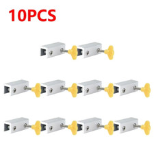 5/10Pcs Aluminum Alloy Window Locks with Key Sash Stopper Sliding Windows Anti-T