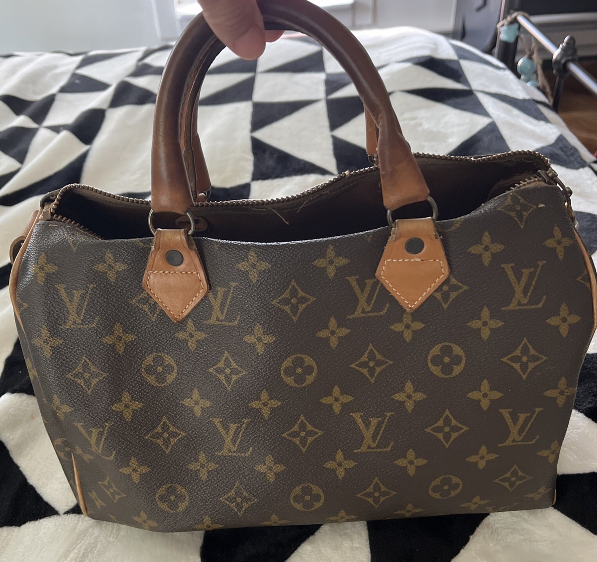 VINTAGE LOUIS VUITTON USA French Co Talon Speedy 30 Handbag VINTAGE LOUIS VUITTON USA French Co Talon Speedy 30 Handbag