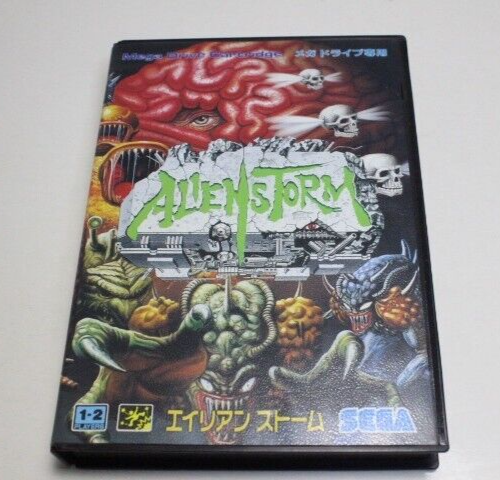 ALIEN STORM Mega Drive Sega Genesis with case and manual MD