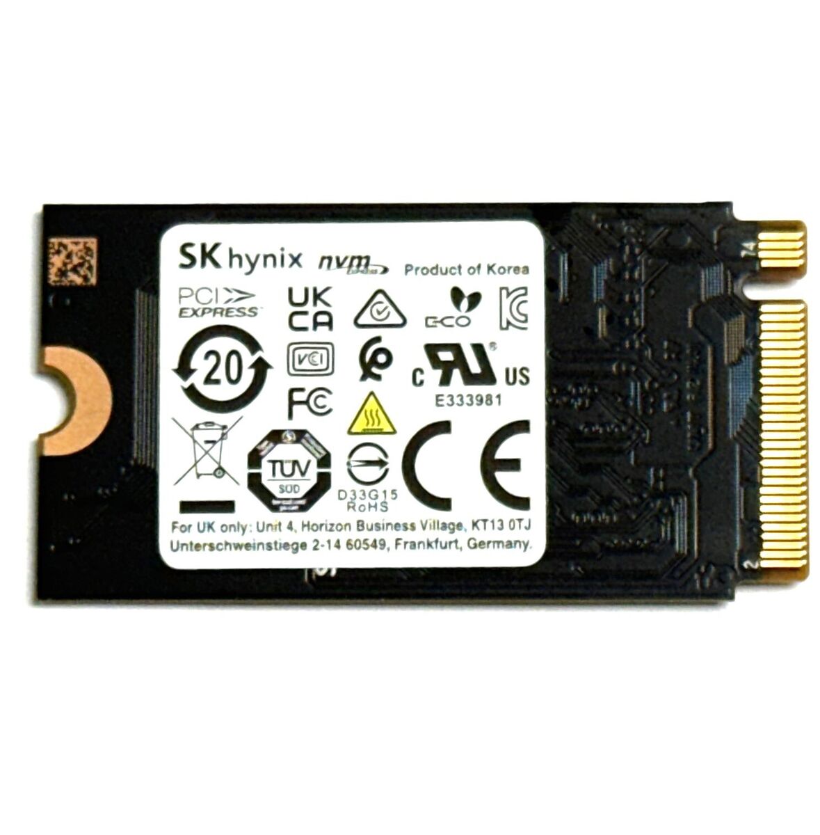 SK Hynix 256Gb PCIe NVMe SSD Gen3x4 M.2 Solid State Drive SK Hynix 256Gb PCIe NVMe SSD Gen3x4 M.2 Solid State Drive