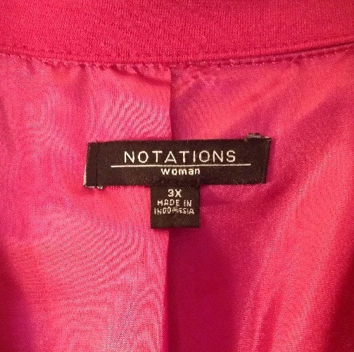 Women's 3X Pink Blazer - Image 3 of 4