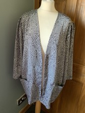 Vintage Paige Grey Edge To Edge Lightweight Jacket 80s Size 16