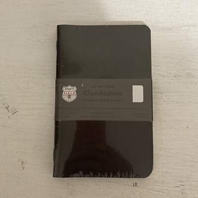 Field Notes ''Clandestine'' Limited Edition SEALED 3-Packs - FNC-41