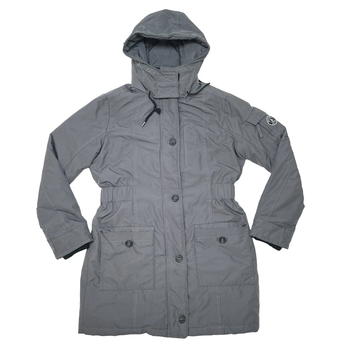 トップス Abercrombie & Fitch grunge parka gray NWT Abercrombie & Fitch Faux Fur Gray cropped Jacket Coat Women's
