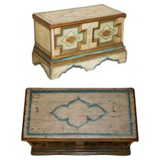 ORIGINAL PAINT SINGLE DRAWER STORAGE TRUNK OR CHEST IDEAL AS TOYS OR TV STAND