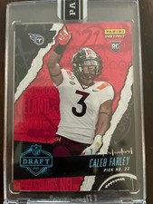 2021 Panini Instant Draft Night CALEB FARLEY Black RC Rookie Titans True 1/1