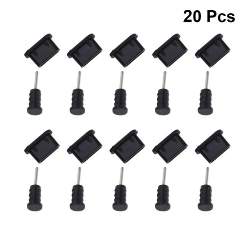 10 Pairs USB cover cap Type C Dust Plug USB Charger Port Protector Cover For - Zdjęcie 11 z 39