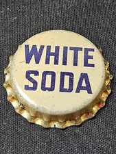 Vintage White Soda Cork Lined Bottle Cap Unused