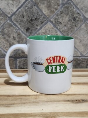 Friends TV Series Central Perk White Large Coffee Mug Cup 20 oz Microwave  Safe | eBay
