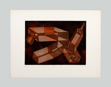 Achille PERILLI - "Rubestre", 1973 - Acquaforte ed acquatinta, 49 x 64,5 cm