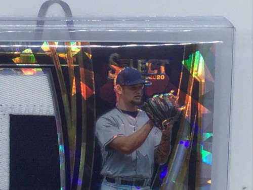 Michel Baez 2020 Select Rookie Patch Cracked Ice /25 RJS-MB 18/25 Prizm Padres - Picture 3 of 12